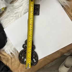 Ornate Cast Iron Decorative Key Wall Accent - Brown